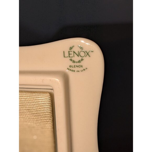 Lenox Rose Manor Pink Porcelain Picture Frame 4" x 6" - Picture 4 of 4